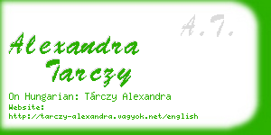 alexandra tarczy business card